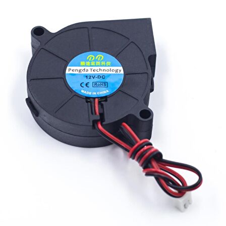 12V DC 50x15mm Fırçasız Soğutucu Fan