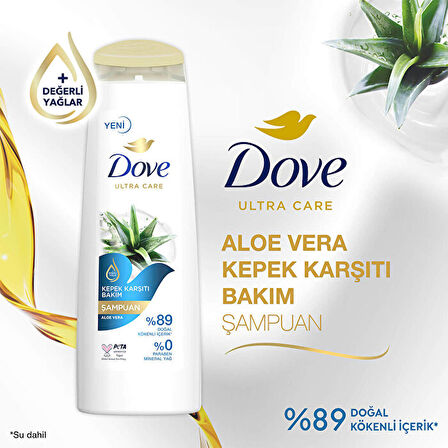 Dove Kepeğe Karşı Bakım Aloe Vera ve Elma Sirkesi Şampuan 400 ml