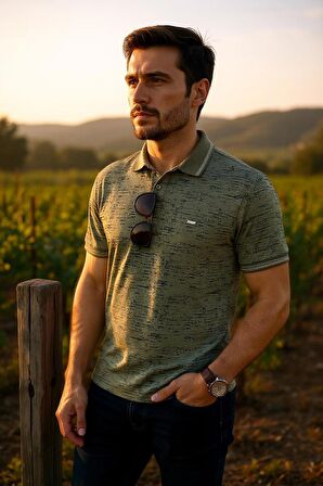 Erkek Regular Pamuklu Polo Yaka T-Shirt
