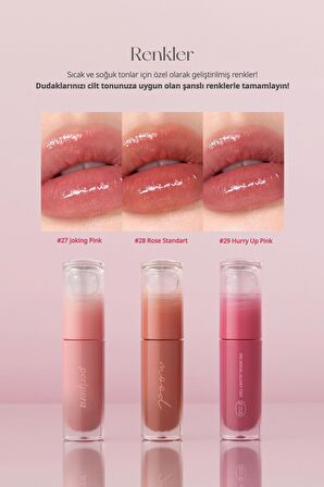 Kalıcı, Parlak Pigmentli Peripera Ink Mood Glowy Tint (#28 Rose Standard) (Tteok Recipe)