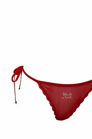 DeFacto Fall in Love Kırmızı Dantel String Slip Külot Z0995AZ24WNRD59