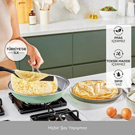 Karaca Swiss Crystal Mastermaid 9 Parça Tencere Seti Shiny Black