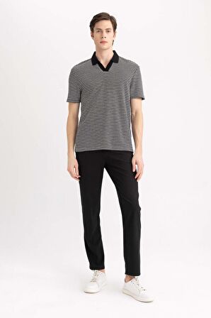 DeFacto Regular Fit Kısa Kollu Polo Tişört B6548AX24SPBK81
