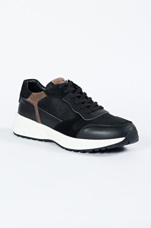 %100 Deri Sneaker Spor Ayakkabı