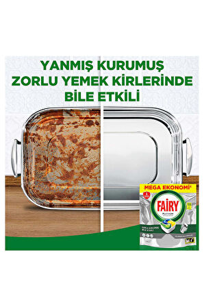 Fairy Platinum Bulaşık Makinesi 113 Yıkama Limon Kokulu