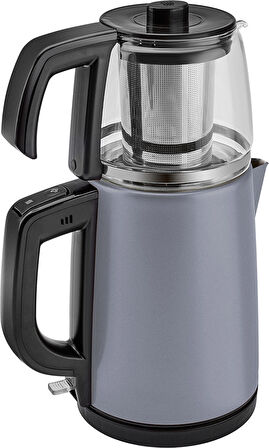 Karaca Tea Glass 2 In 1 Çelik Çay Makinesi Ve Kettle Ocean Wave