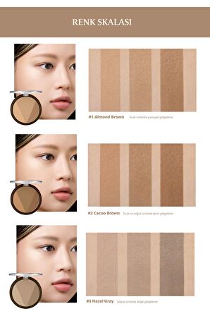 Sıcak ve Soğuk Tonlar ile Doğal Gölgeleme Sunan Kontür Peripera Ink V Shading (02 Cacao Brown)