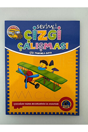Sevimli Çizgi Çalışması Çiz Tamamla Boya