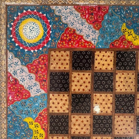 El Yapımı İran Hatem Satranç | 40×40 cm – Kare | İran Üretim