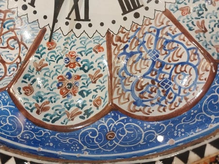 Hatem İşlemesi Luks Duvar Saatı Daire (44 x 44) cm