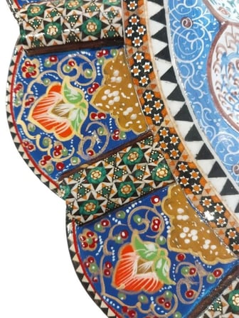 Hatem İşlemesi Luks Duvar Saatı Daire (44 x 44) cm