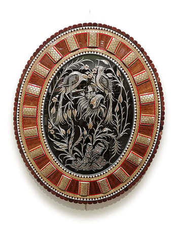 Hatem ve metal Duvar tablo Ebat : (47 x 57) cm