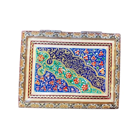 Hatem İşlemeli Mücevher Kutusu – El Yapımı 8×11 cm