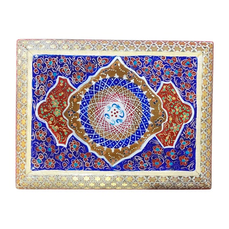 Hatem İşlemeli Lüks Mücevher Kutusu – El Yapımı 11x14 cm