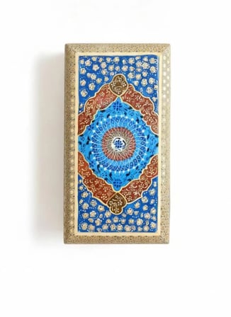 Hatem İşlemeli Lüks Mücevher Kutusu – El Yapımı 11x20 cm