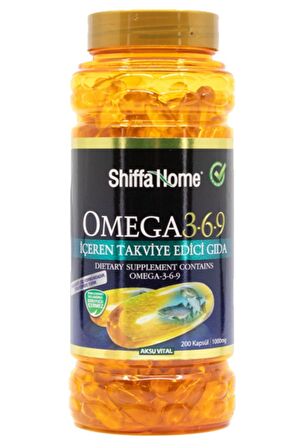 Omega 3 6 9 1000mg 200 Kapsül