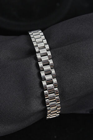 316L Çelik Kordon Model Gümüş Renk Erkek Bileklik