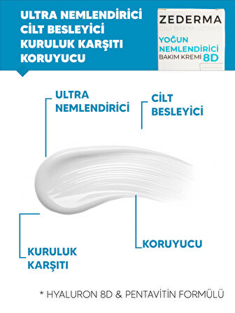 Zederma Yoğun Nemlendirici Cilt Bakım Kremi 8d 50ml