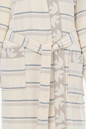 Özdilek Birds Peştamal Kimono Bornoz S/M Beden