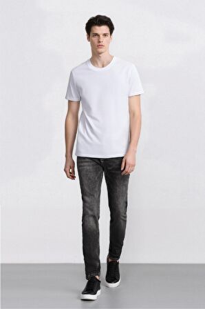 DeFacto Carlo Skinny Fit Ekstra Dar Kalıp Normal Bel Ekstra Dar Paça Jean Pantolon E3478AX25SPNM55