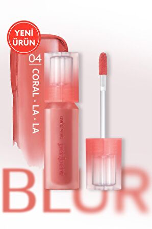 Gün Boyu Kalıcı Pürüzsüz Matlık Sunan Tint PERIPERA Over Blur Tint (004 Coral-La-La)