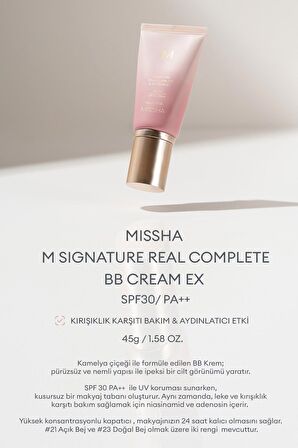 Hassas Ciltler İçin BB Krem SPF25/PA++ Signature Real Complete BB Cream No: 23 (45g)