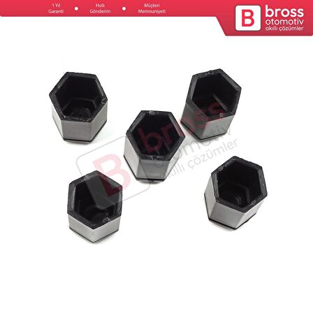 Opel Astra G H Corsa C D E Meriva A B Vectra C Zafira A 13160977 İçin 5 EA Siyah Bijon Kapağı 32 mm