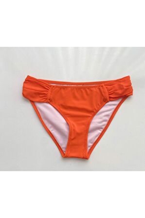 Turuncu Kalın Kenarlı Dar Kalıp Bikini Altı
