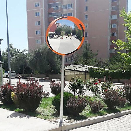 Ayna Direği Trafik Levhası Direği Flanşlı Boru Trafik Otopark Direk (2.5 Metre) Gri