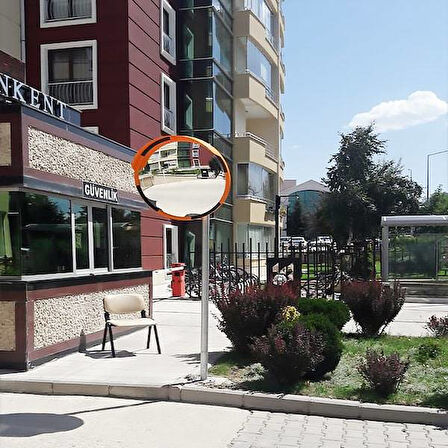 Ayna Direği Trafik Levhası Direği Flanşlı Boru Trafik Otopark Direk (2.5 Metre) Gri
