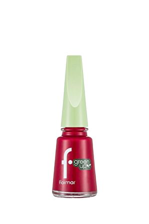 Flormar Parlak Bitişli Nefes Alabilen Vegan Oje - Green Up Nail Enamel - 010 Rasberry Cake - 4251903324076