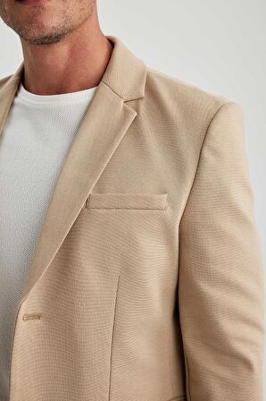 DeFacto Modern Fit Blazer Ceket B0122AX23AUBG193