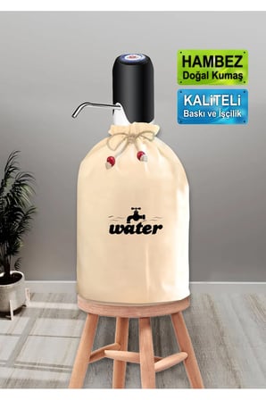 Musluk Ve Water Baskılı Damacana Kılıfı