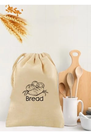 Sağlıklı Ekmek Torbası -40x50 Ekmek Kesesi Baskılı