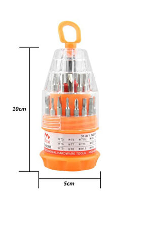 Taşınabilir Tornavida Seti 31 In 1 Değiştirilebilir Uçlu Telefon Saat Elektronik Tamir Tornavida Set