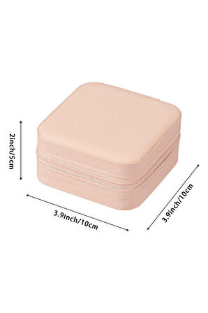 Mini Takı Kutusu Seyahat Tipi Mücevher Çantası Kolye Yüzük Küpe Organizer Takı Düzenleyici