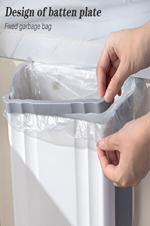 Katlanabilir Körüklü Mutfak Çöp Kovası Tezgah Üstü Dolap Askılı Pratik Katlanır Çöp Kutusu