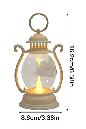 Dekoratif Masaüstü Alev Efektli Led Mum Düğün Organizasyon Dekor Fener şekilli Led Mum Lamba