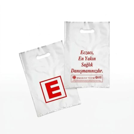 ŞeyliŞeyler - Eczane Poşeti El Geçmeli Kulplu Beyaz A Kalite 1 Kg