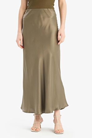 DeFacto A Kesim Normal Bel Saten Midi Etek B1867AX25SPKH474