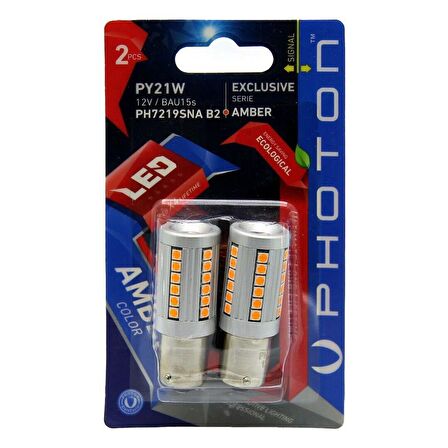 Photon PH7219SNA Led Sinyal Ampulu 12v 93 Sarı 140LED 21w