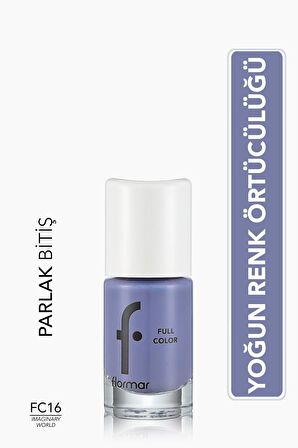 Flormar Yoğun Pigmentli Parlak Oje- Full Color Nail Enamel- Fc16 Imagınary World -8690604310524