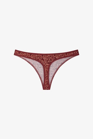 Ditsy Leo Leopar Desenli 3'lü Tanga