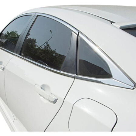 Honda Civic Fc5 2016 - 2020 Cam Çıtası 8 Parça Çelik Krom Paslanmaz ÇElik