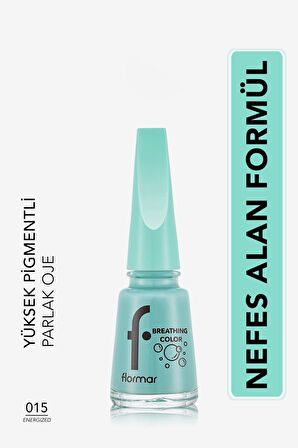 Flormar Nefes Alan Parlak Oje- Breathing Color Nail Enamel -015 Energized-8682536054218