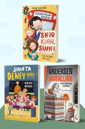 Sıfır Kural Sınıfı & Özgürlüğün Sınırları/Ergün Kazanır - Sınıfta Deney Var! Bilim Dolu Maceralar/Süleyman Dilmen - Andersen Masalları/Hans Christian Andersen