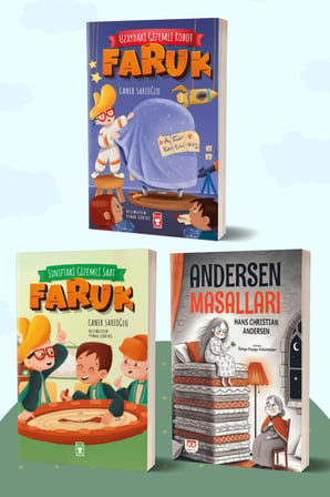 Uzaydaki Gizemli Robot Faruk - Sınıftaki Gizemli Saat Faruk/Caner Sarıoğlu - Andersen Masalları/Hans Christian Andersen