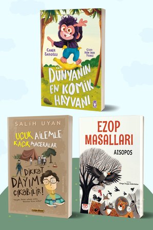 Dünyanın En Komik Hayvanı/Caner Sarıoğlu - Dikkat Dayım Çıkabilir/Salih Uyan - Ezop Masalları/Aisopos