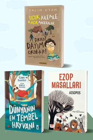 Dikkat Dayım Çıkabilir/Salih Uyan - Dünyanın En Tembel Hayvanı/Caner Sarıoğlu - Ezop Masalları/Aisopos