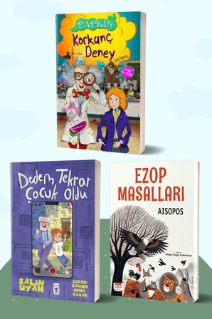 Korkunç Deney Papkin/İdil Ünlü - Dedem Tekrar Çocuk Oldu/Salih Uyan - Ezop Masalları/Aisopos